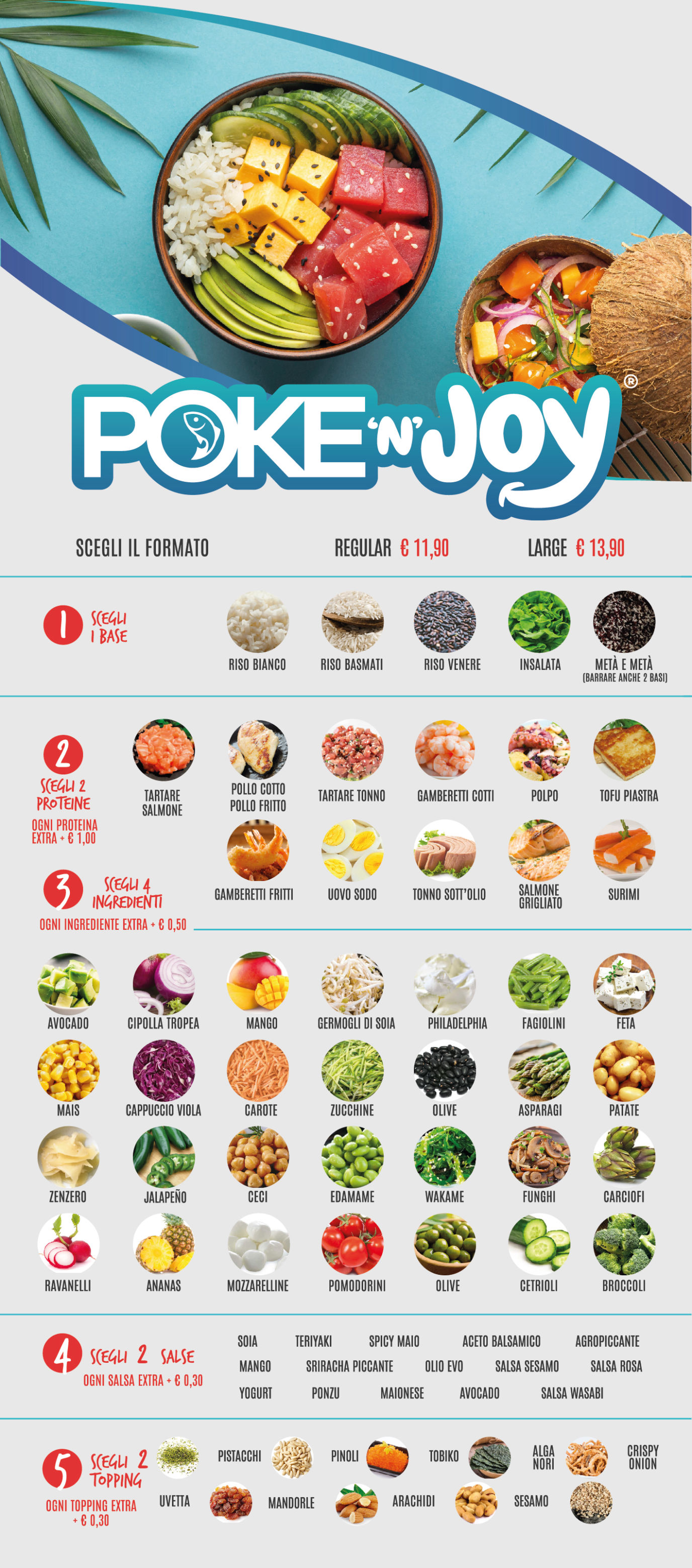 Poke'n'Joy Menu